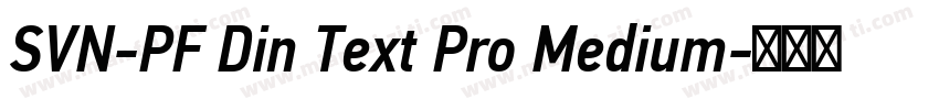 SVN-PF Din Text Pro Medium字体转换